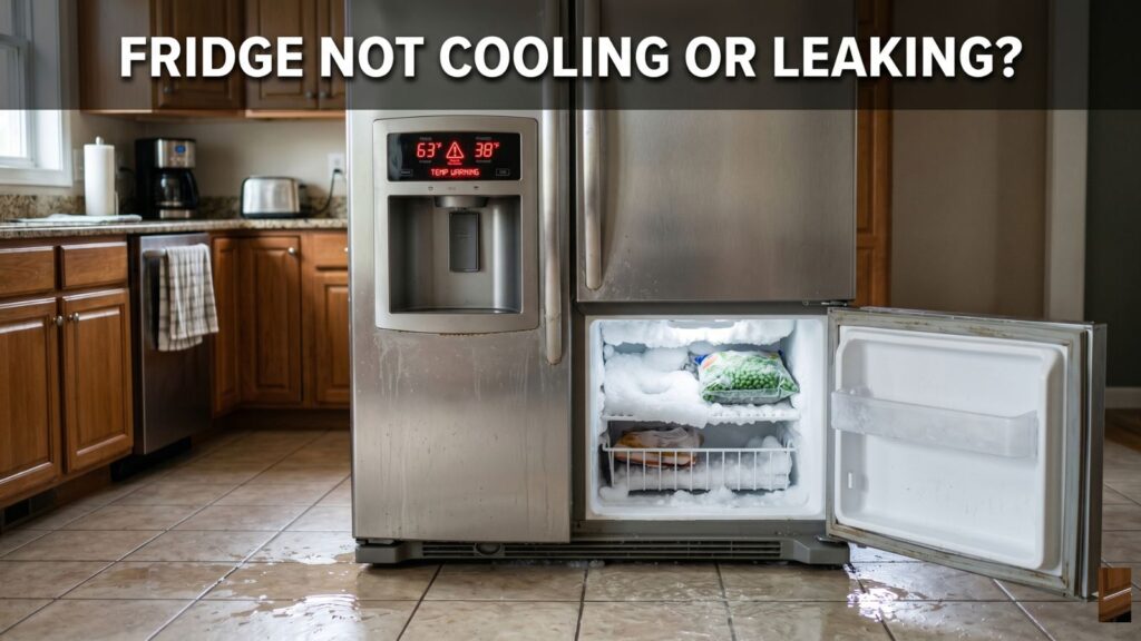 Refrigerator not cooling or leaking with heavy frost buildup in Bramalea