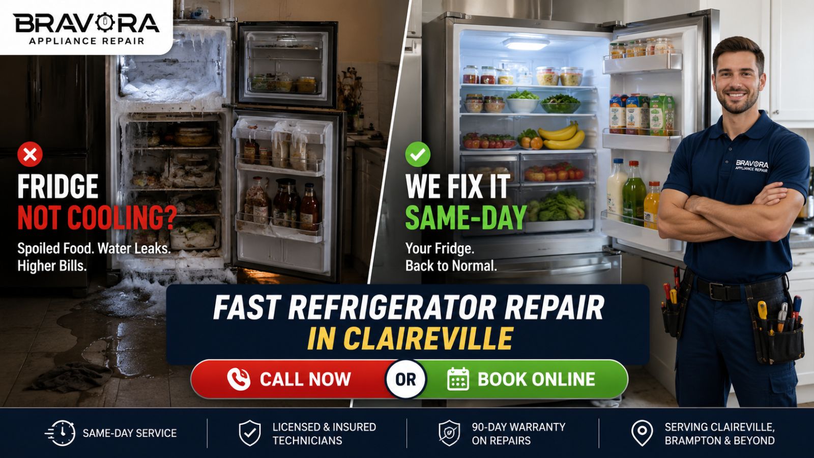 Fast Refrigerator Repair in Claireville