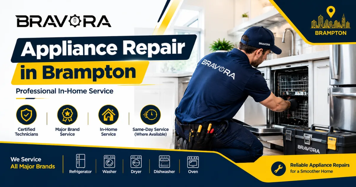 Appliance repair in Brampton professional in-home service