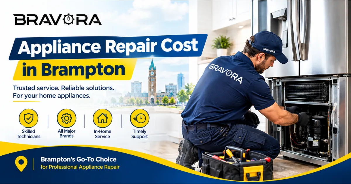 Appliance repair cost in Brampton